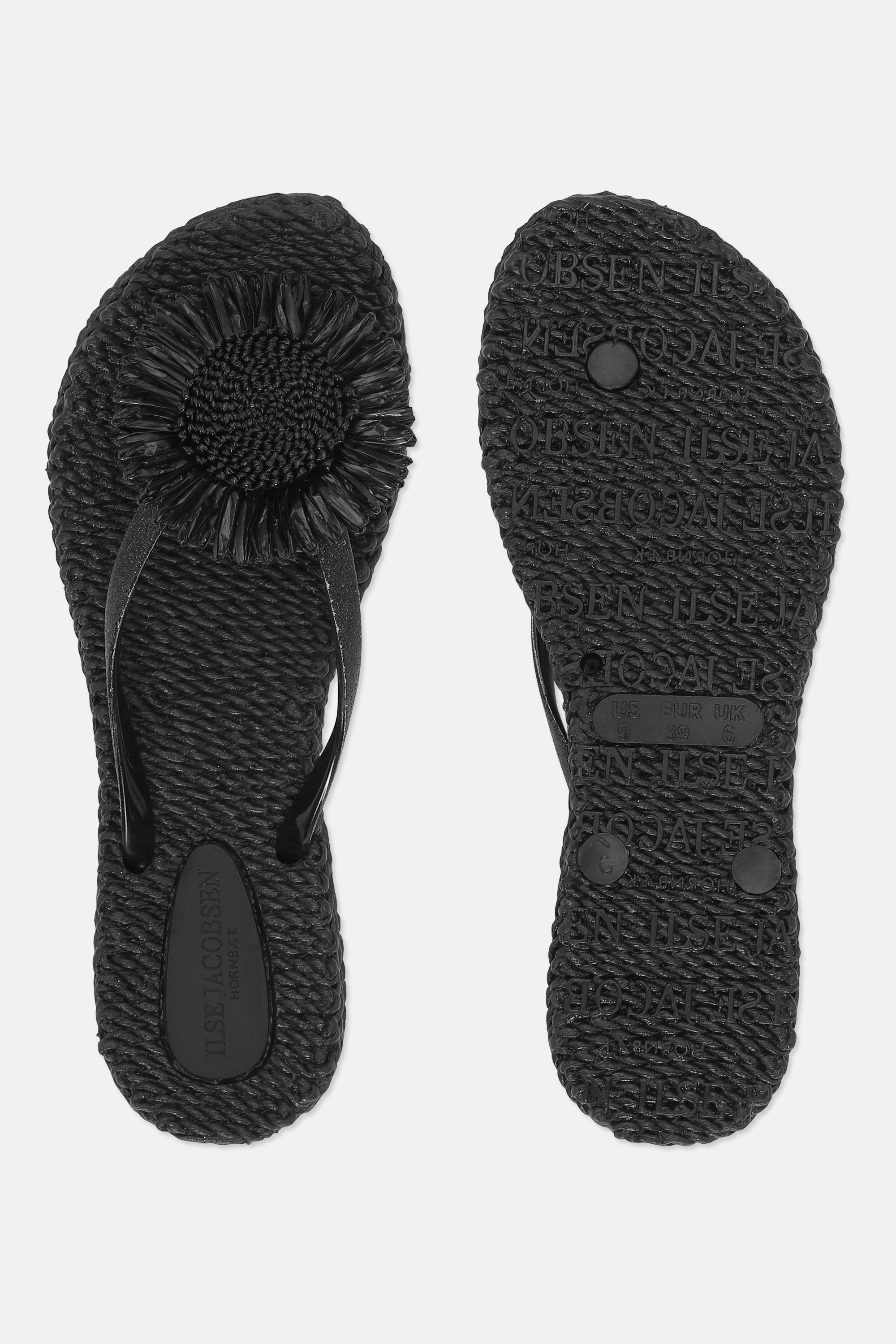 Flip-flops Blomst - Black
